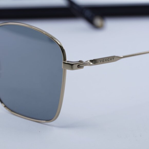 Givenchy GV7092/S 0J5G T4 Square Sunglasses - Gold/Silver Mirror main image 9